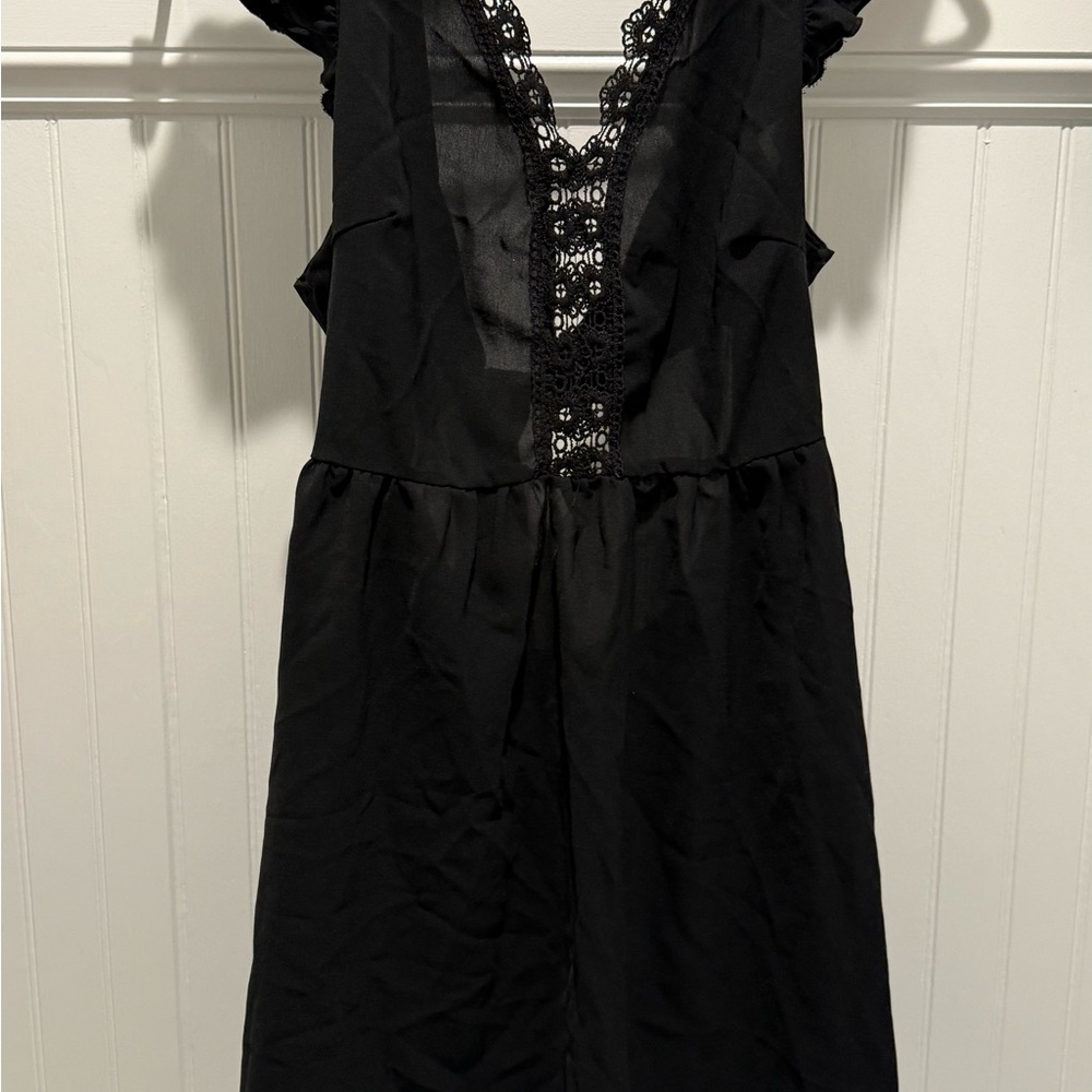 Elegant Black Lace Dress